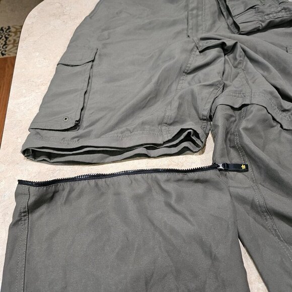 Men's Boy Scouts Of America BSA Switchback Convertible Pants Green Medium - Picture 6 of 8